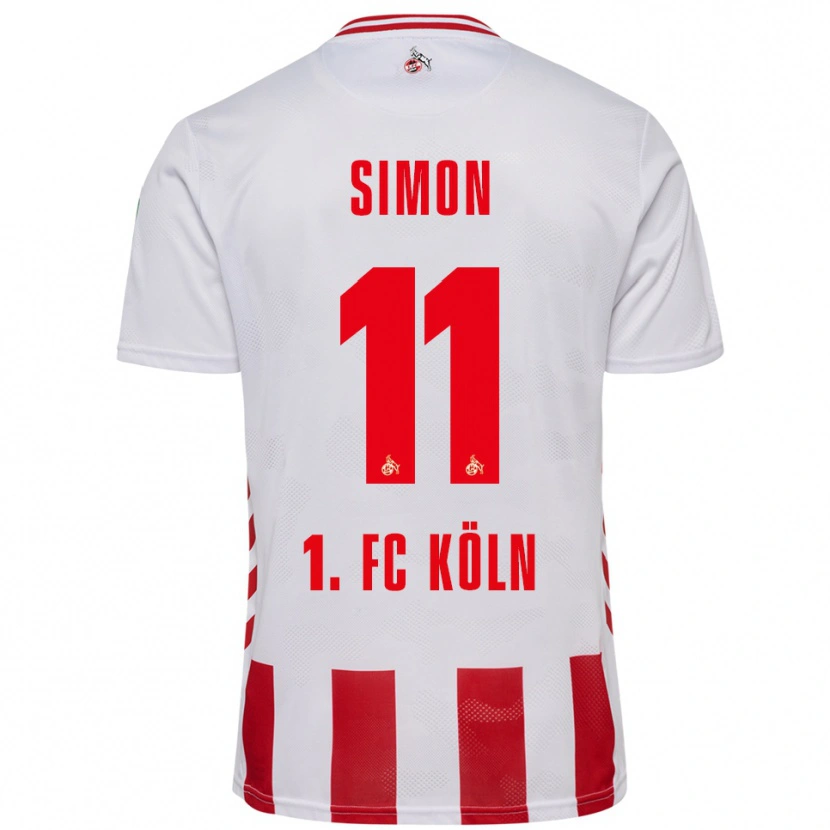 Danxen Kvinnor Josias Simon #11 Vit Röd Hemmatröja Matchtröjor 2025/26 Tröjor T-Tröja