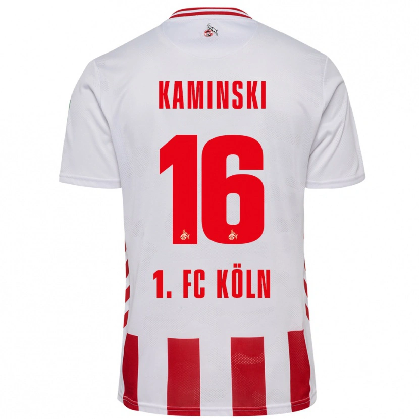 Danxen Kvinnor Jakub Kaminski #16 Vit Röd Hemmatröja Matchtröjor 2025/26 Tröjor T-Tröja