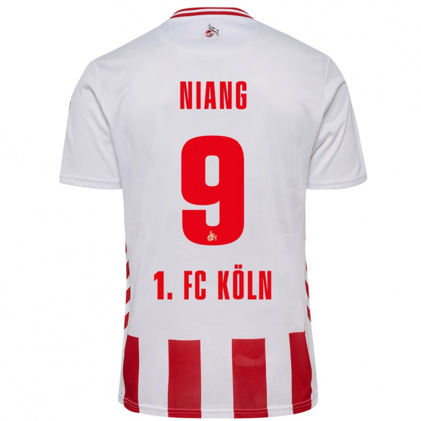 Danxen Kvinnor Youssoupha Niang #9 Vit Röd Hemmatröja Matchtröjor 2025/26 Tröjor T-Tröja