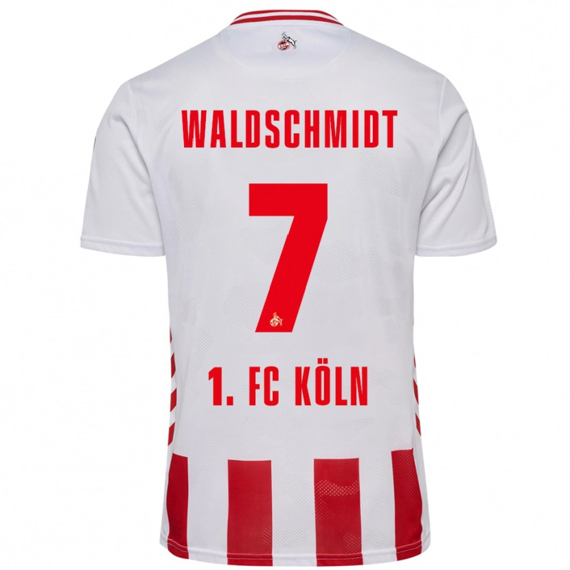 Danxen Kvinnor Luca Waldschmidt #7 Vit Röd Hemmatröja Matchtröjor 2025/26 Tröjor T-Tröja