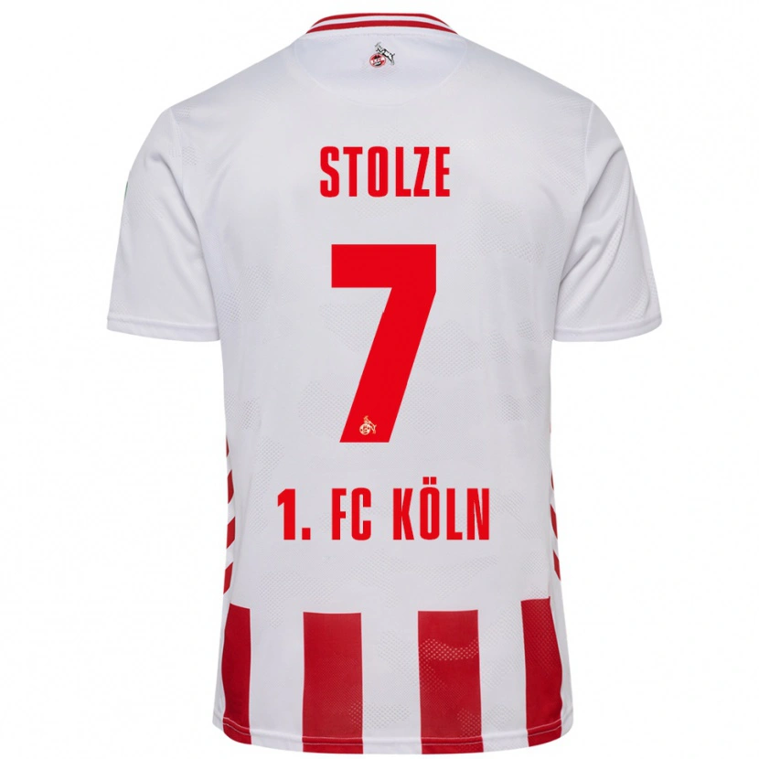 Danxen Kvinnor Anna-Lena Stolze #7 Vit Röd Hemmatröja Matchtröjor 2025/26 Tröjor T-Tröja
