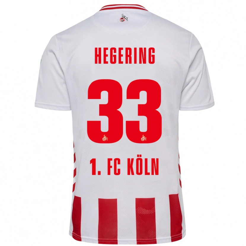 Danxen Kvinnor Marina Hegering #33 Vit Röd Hemmatröja Matchtröjor 2025/26 Tröjor T-Tröja