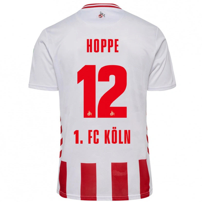 Danxen Kvinnor Paula Hoppe #12 Vit Röd Hemmatröja Matchtröjor 2025/26 Tröjor T-Tröja
