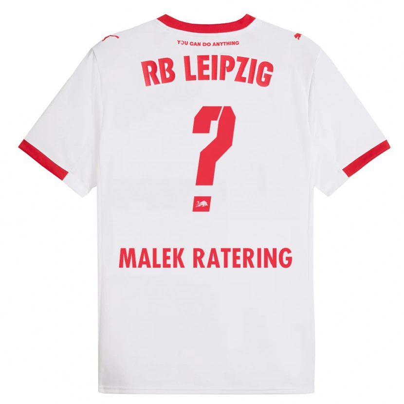 Danxen Kvinnor Jakob Malek Ratering #0 Vit Röd Hemmatröja Matchtröjor 2025/26 Tröjor T-Tröja