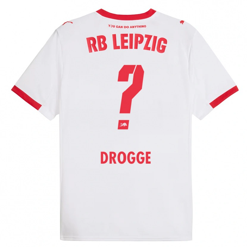 Danxen Kvinnor Lennert Drogge #0 Vit Röd Hemmatröja Matchtröjor 2025/26 Tröjor T-Tröja