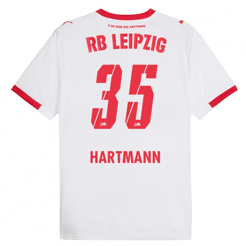 Danxen Kvinnor Fabrice Hartmann #35 Vit Röd Hemmatröja Matchtröjor 2025/26 Tröjor T-Tröja