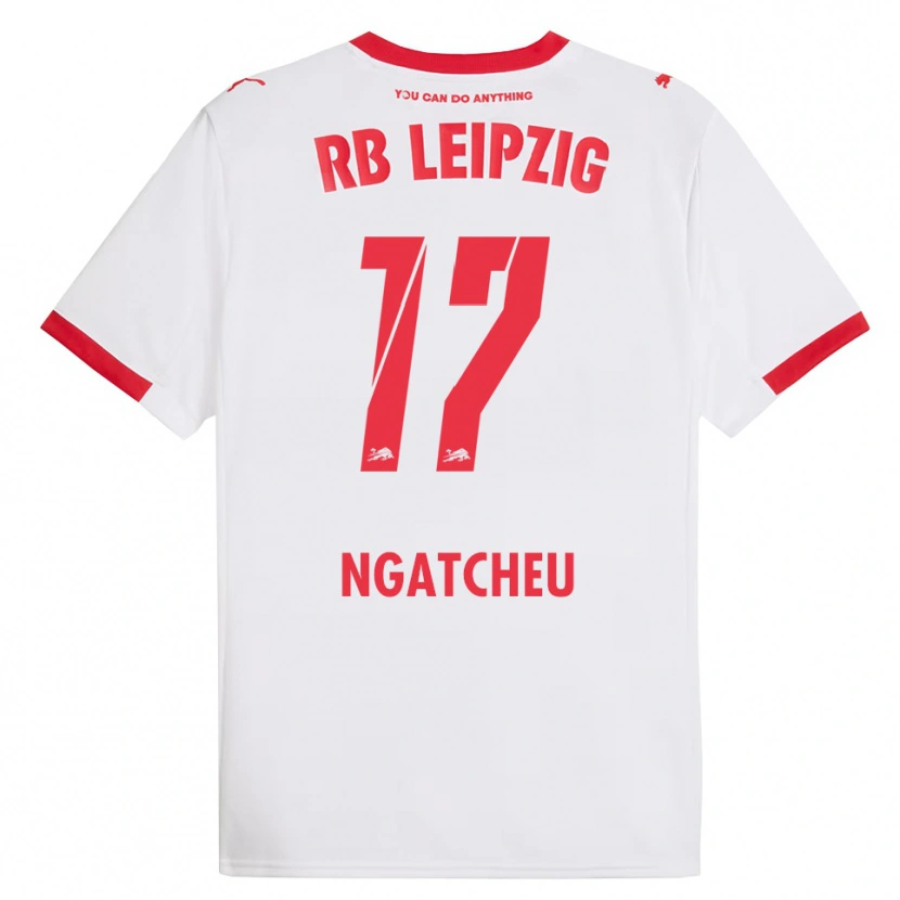 Danxen Kvinnor Yohan Ngatcheu #17 Vit Röd Hemmatröja Matchtröjor 2025/26 Tröjor T-Tröja