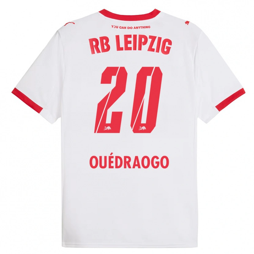 Danxen Kvinnor Assan Ouédraogo #20 Vit Röd Hemmatröja Matchtröjor 2025/26 Tröjor T-Tröja