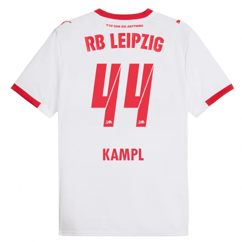 Danxen Kvinnor Kevin Kampl #44 Vit Röd Hemmatröja Matchtröjor 2025/26 Tröjor T-Tröja