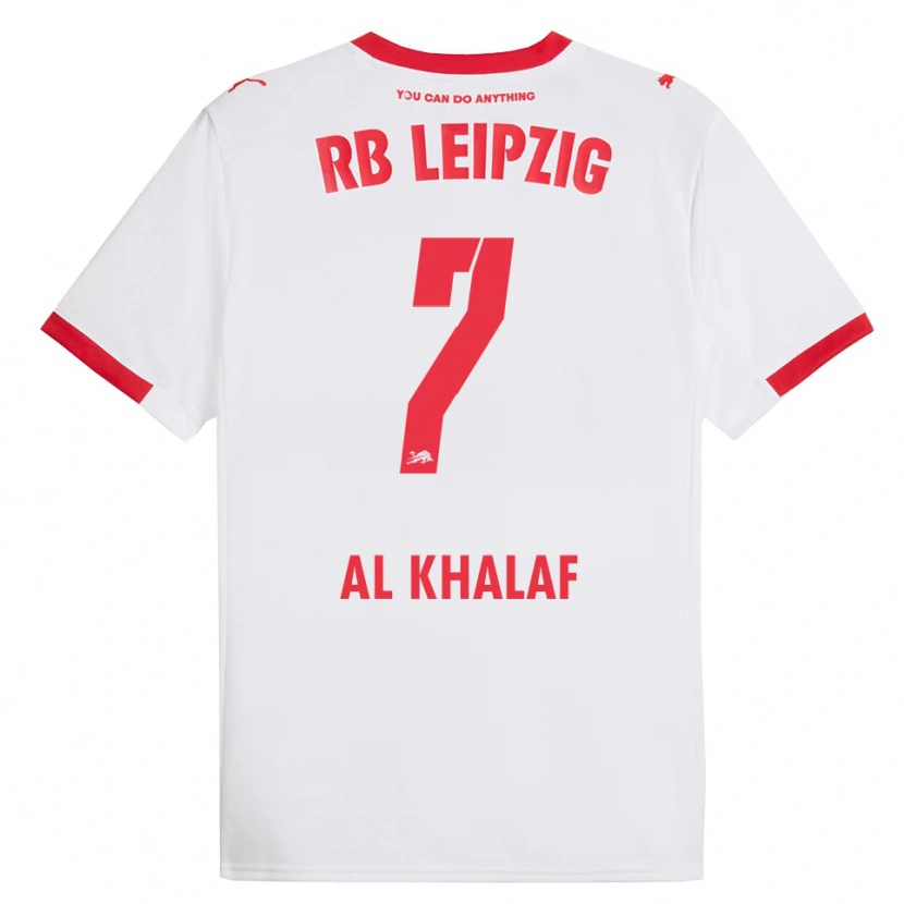 Danxen Kvinnor Abdul Al Khalaf #7 Vit Röd Hemmatröja Matchtröjor 2025/26 Tröjor T-Tröja