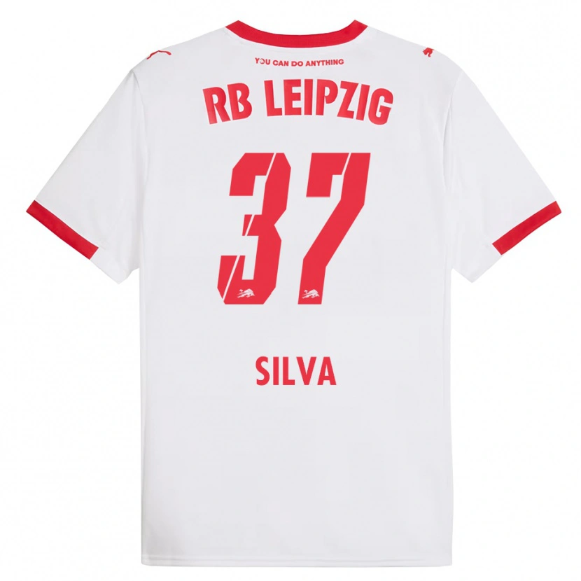 Danxen Kvinnor André Silva #37 Vit Röd Hemmatröja Matchtröjor 2025/26 Tröjor T-Tröja