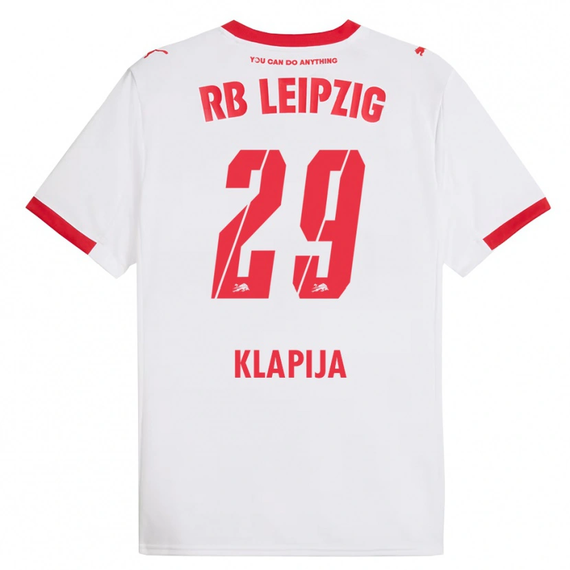 Danxen Kvinnor Din Klapija #29 Vit Röd Hemmatröja Matchtröjor 2025/26 Tröjor T-Tröja