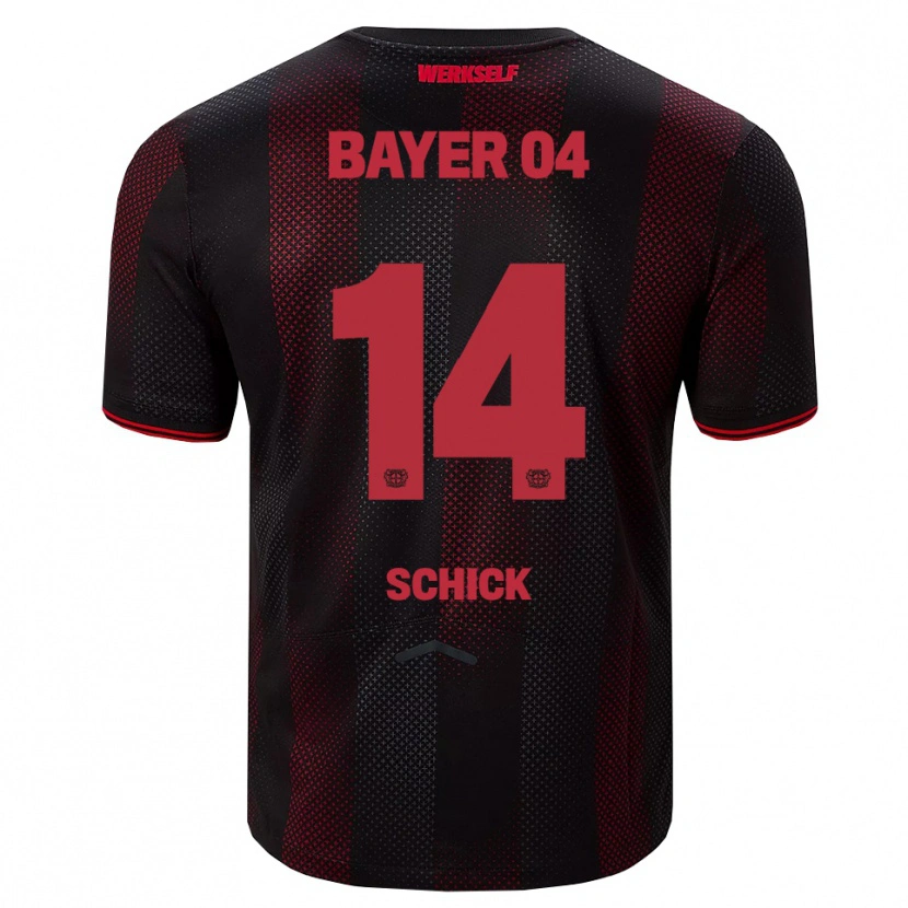 Danxen Kvinnor Patrik Schick #14 Svart Röd Hemmatröja Matchtröjor 2025/26 Tröjor T-Tröja