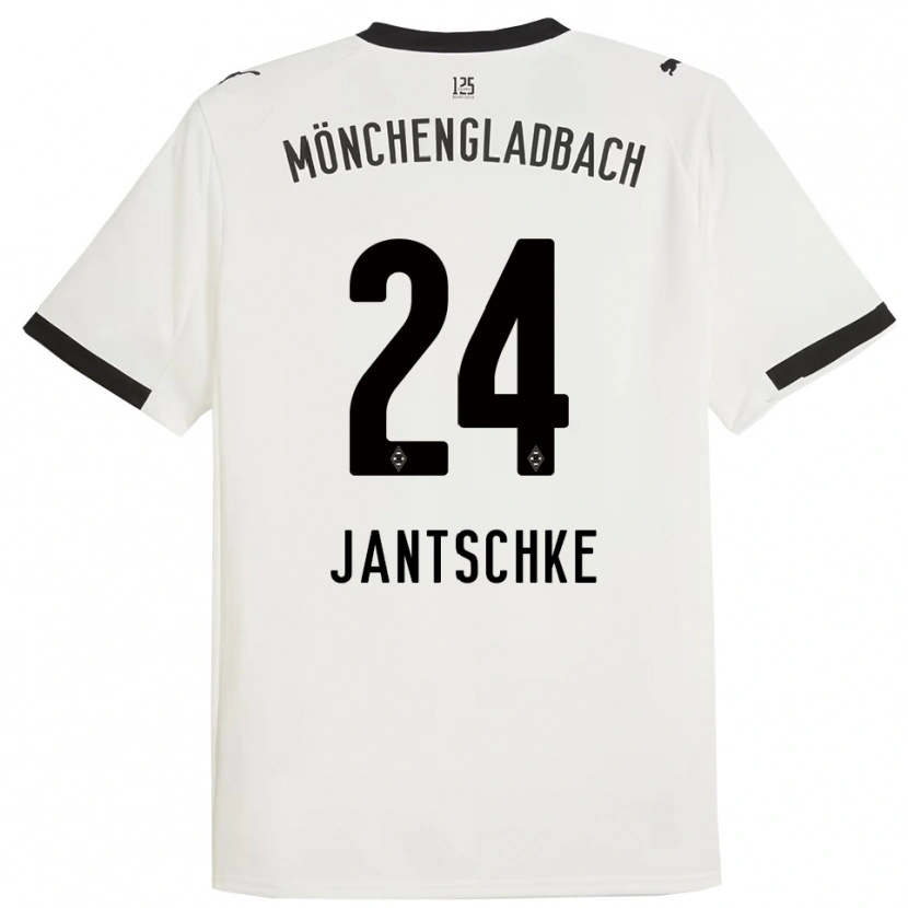 Danxen Kvinnor Tony Jantschke #24 Vit Svart Hemmatröja Matchtröjor 2025/26 Tröjor T-Tröja