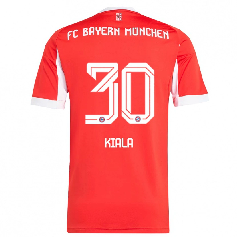 Danxen Kvinnor Cassiano Kiala #30 Röd Vit Hemmatröja Matchtröjor 2025/26 Tröjor T-Tröja