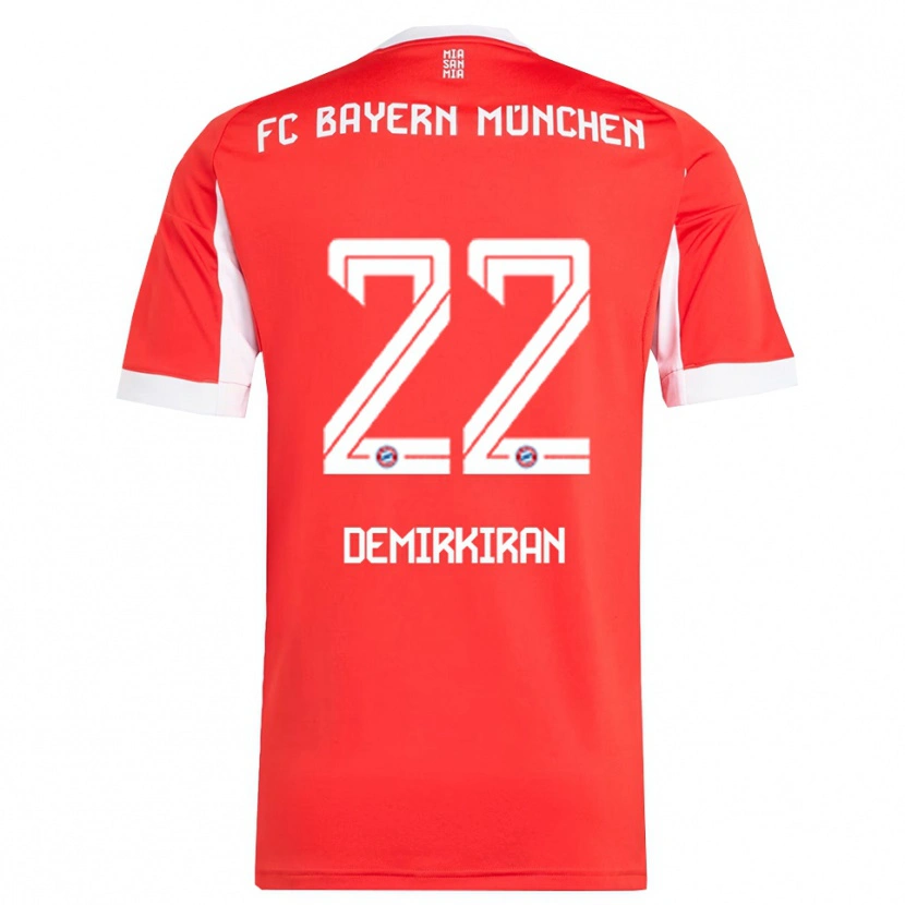 Danxen Kvinnor Ediz Demirkiran #22 Röd Vit Hemmatröja Matchtröjor 2025/26 Tröjor T-Tröja