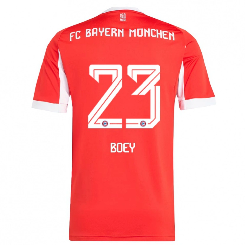 Danxen Kvinnor Sacha Boey #23 Röd Vit Hemmatröja Matchtröjor 2025/26 Tröjor T-Tröja