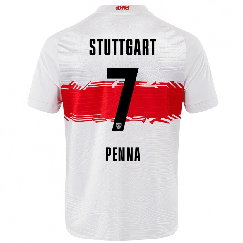 Danxen Kvinnor Lauri Penna #7 Vit Röd Hemmatröja Matchtröjor 2025/26 Tröjor T-Tröja