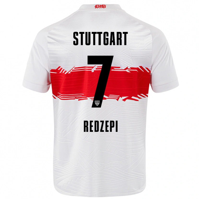 Danxen Kvinnor Dafina Redzepi #7 Vit Röd Hemmatröja Matchtröjor 2025/26 Tröjor T-Tröja