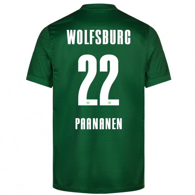 Danxen Kvinnor Otto Paananen #22 Grön Vit Hemmatröja Matchtröjor 2025/26 Tröjor T-Tröja