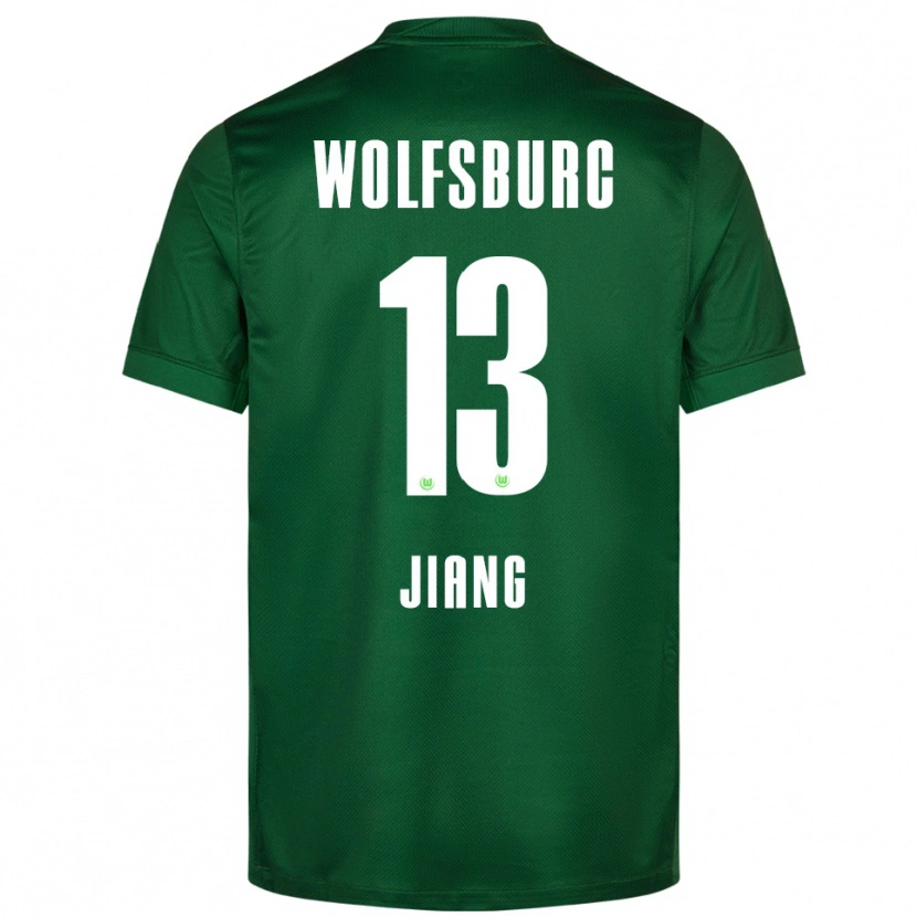 Danxen Kvinnor Jingqi Jiang #13 Grön Vit Hemmatröja Matchtröjor 2025/26 Tröjor T-Tröja