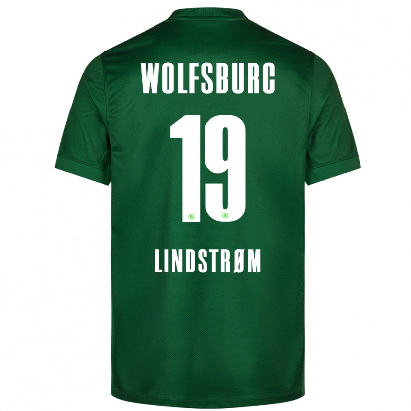 Danxen Kvinnor Jesper Lindstrøm #19 Grön Vit Hemmatröja Matchtröjor 2025/26 Tröjor T-Tröja