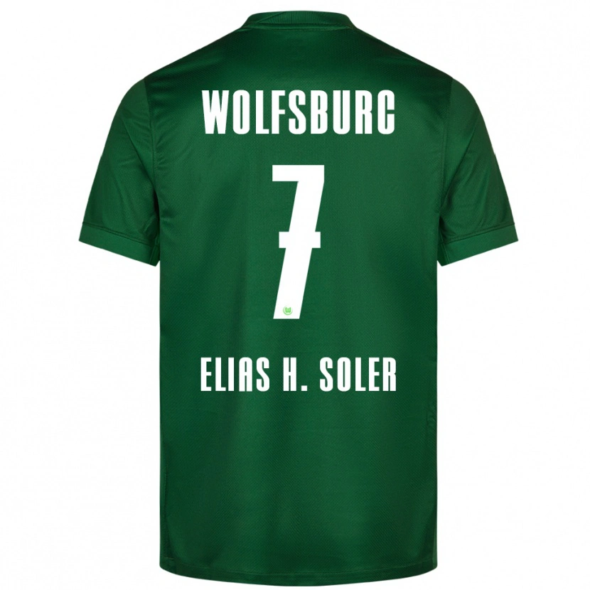 Danxen Kvinnor Elias Hernandez Soler #7 Grön Vit Hemmatröja Matchtröjor 2025/26 Tröjor T-Tröja