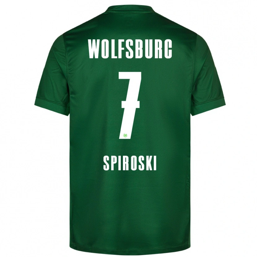 Danxen Kvinnor Luka Spiroski #7 Grön Vit Hemmatröja Matchtröjor 2025/26 Tröjor T-Tröja