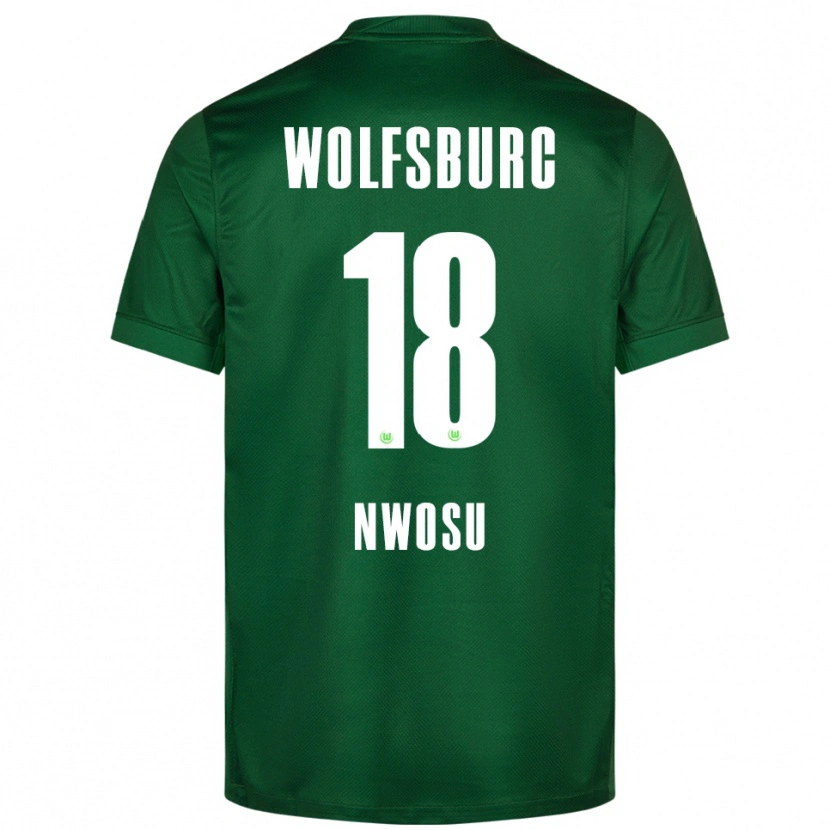 Danxen Kvinnor Lewis Nwosu #18 Grön Vit Hemmatröja Matchtröjor 2025/26 Tröjor T-Tröja