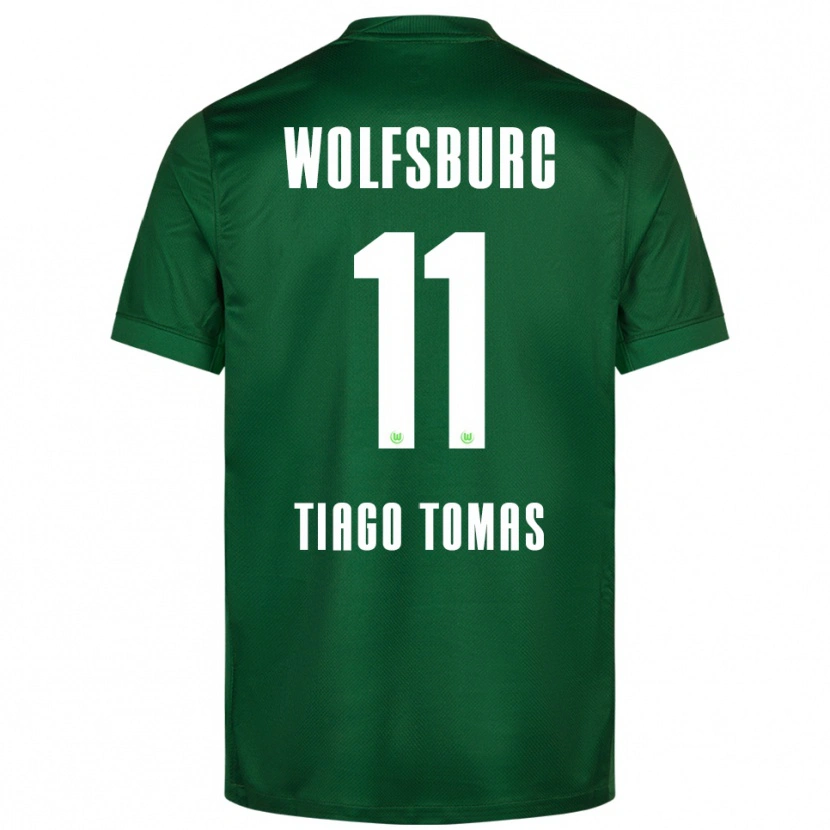 Danxen Kvinnor Tiago Tomás #11 Grön Vit Hemmatröja Matchtröjor 2025/26 Tröjor T-Tröja