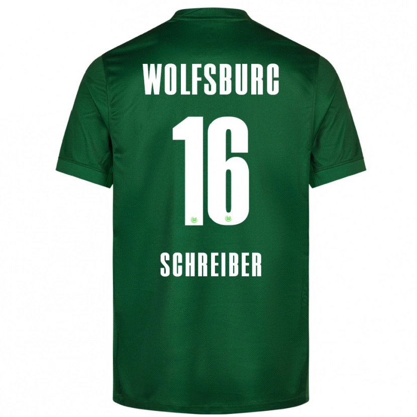 Danxen Kvinnor Maximilian Schreiber #16 Grön Vit Hemmatröja Matchtröjor 2025/26 Tröjor T-Tröja