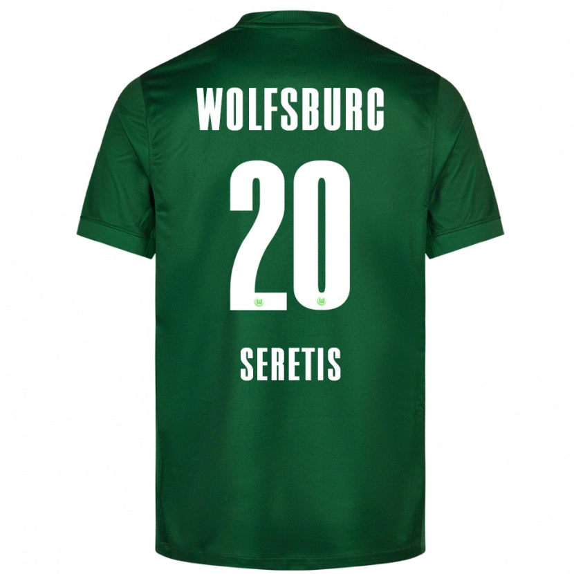 Danxen Kvinnor Isaiah Seretis #20 Grön Vit Hemmatröja Matchtröjor 2025/26 Tröjor T-Tröja