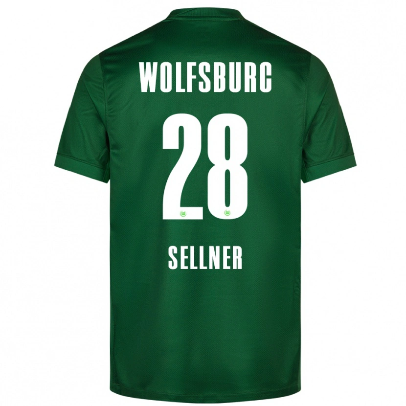 Danxen Kvinnor Tabea Sellner #28 Grön Vit Hemmatröja Matchtröjor 2025/26 Tröjor T-Tröja