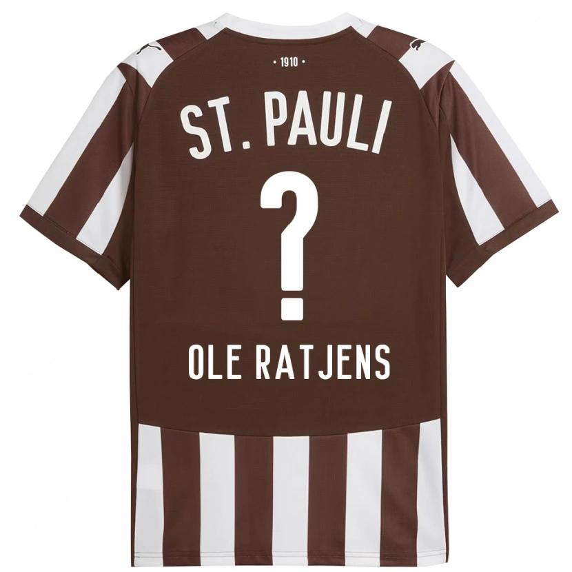 Danxen Kvinnor Sven Ole Ratjens #0 Kaffe Vit Hemmatröja Matchtröjor 2025/26 Tröjor T-Tröja