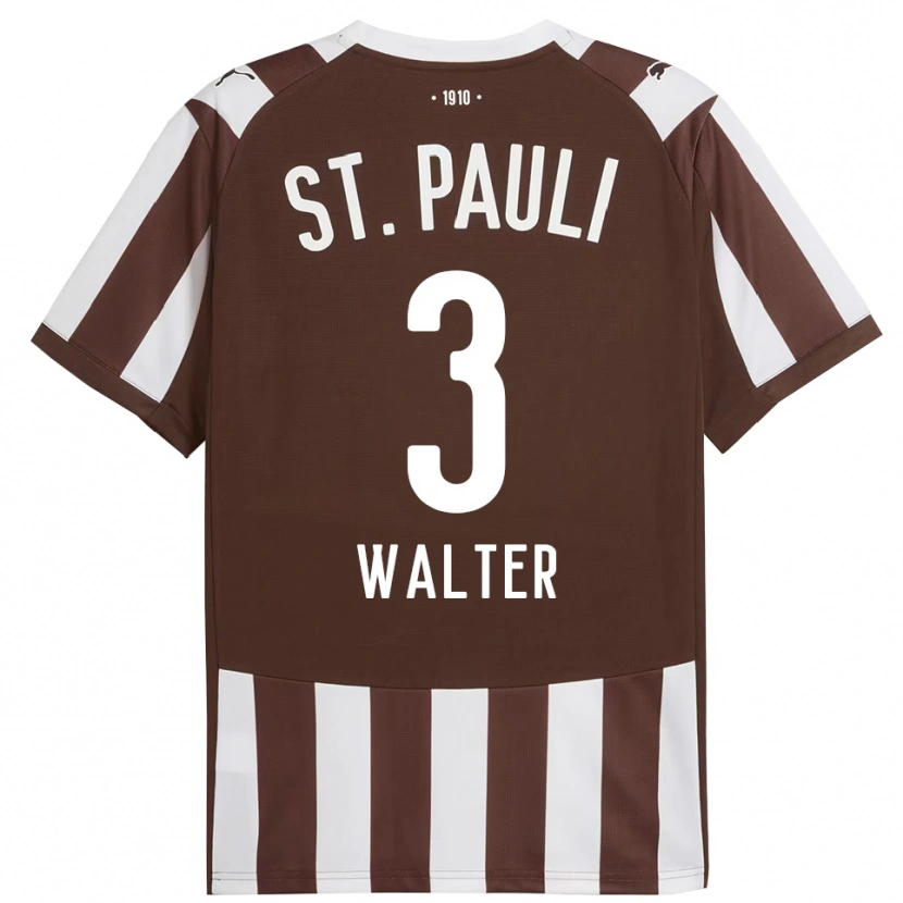 Danxen Kvinnor Maximilian Walter #3 Kaffe Vit Hemmatröja Matchtröjor 2025/26 Tröjor T-Tröja