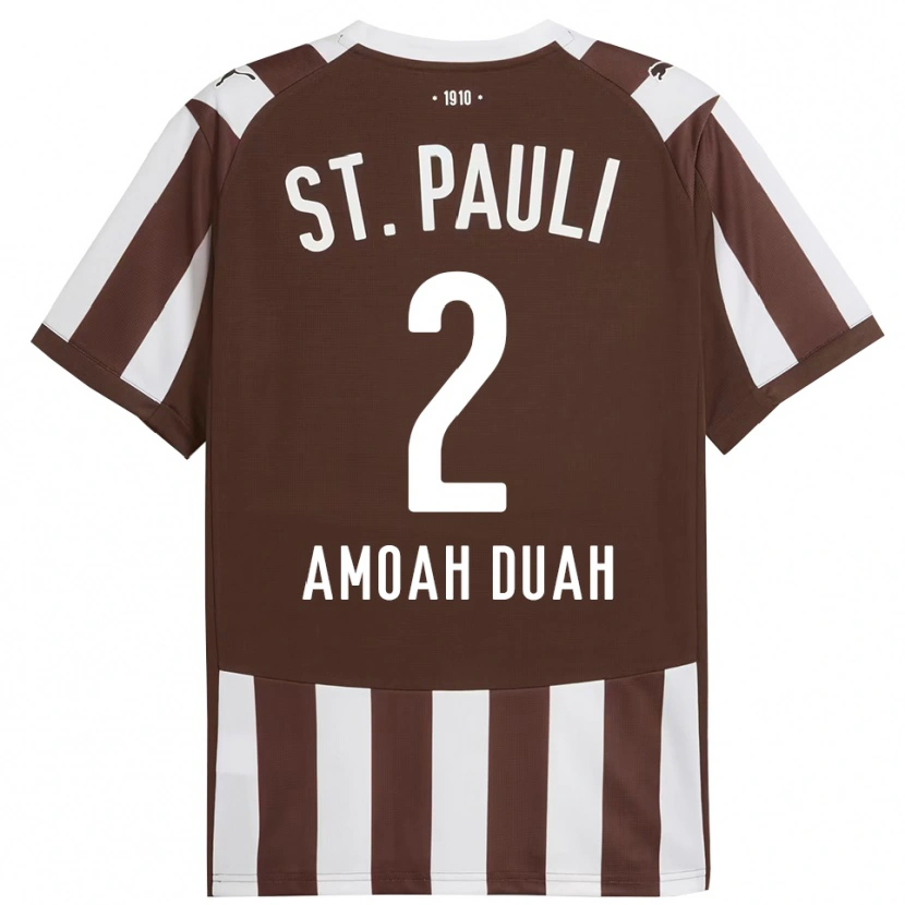 Danxen Kvinnor Reuel Amoah Duah #2 Kaffe Vit Hemmatröja Matchtröjor 2025/26 Tröjor T-Tröja