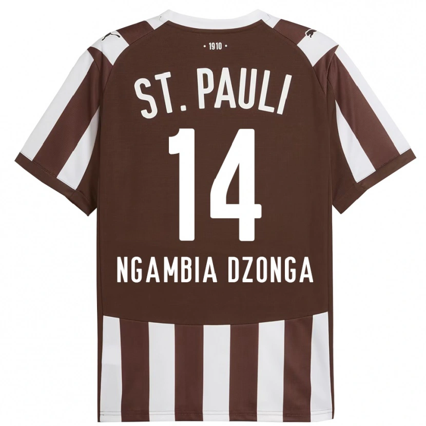 Danxen Kvinnor Sisco Ngambia Dzonga #14 Kaffe Vit Hemmatröja Matchtröjor 2025/26 Tröjor T-Tröja