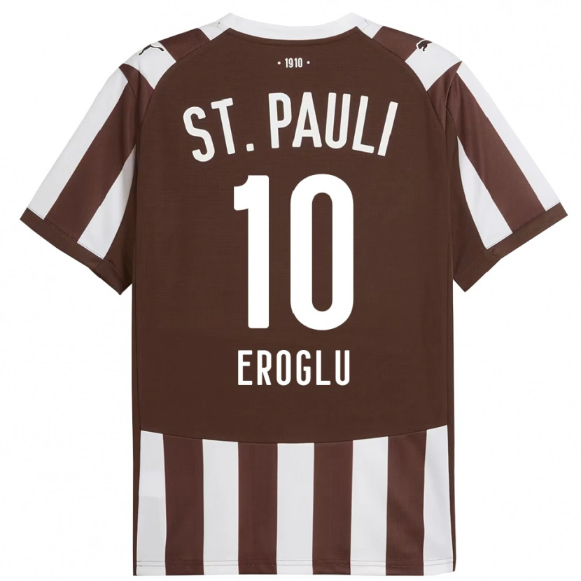Danxen Kvinnor Ediz Eroglu #10 Kaffe Vit Hemmatröja Matchtröjor 2025/26 Tröjor T-Tröja