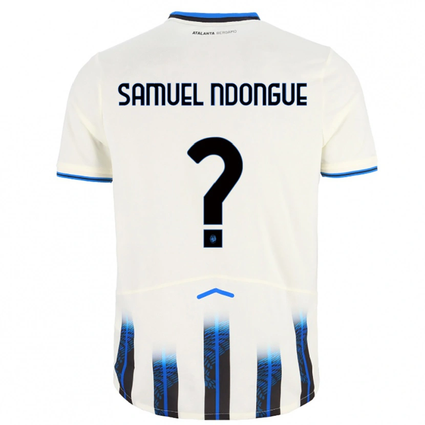 Danxen Kvinnor Frederick Samuel Ndongue #0 Vit Blå Bortatröja Matchtröjor 2025/26 Tröjor T-Tröja