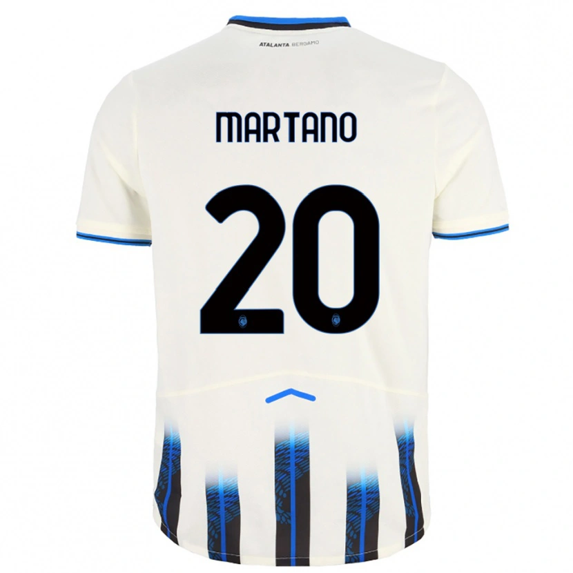 Danxen Kvinnor Aldo Martano #20 Vit Blå Bortatröja Matchtröjor 2025/26 Tröjor T-Tröja