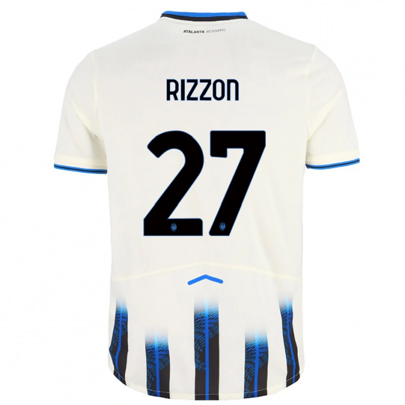 Danxen Kvinnor Giulia Rizzon #27 Vit Blå Bortatröja Matchtröjor 2025/26 Tröjor T-Tröja