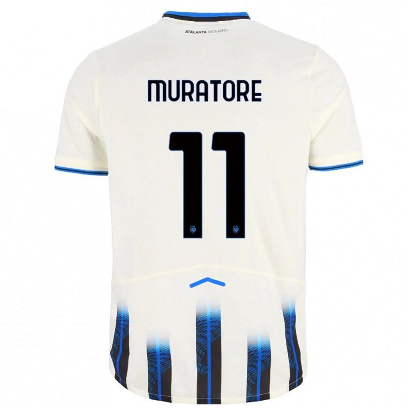 Danxen Kvinnor Simone Muratore #11 Vit Blå Bortatröja Matchtröjor 2025/26 Tröjor T-Tröja