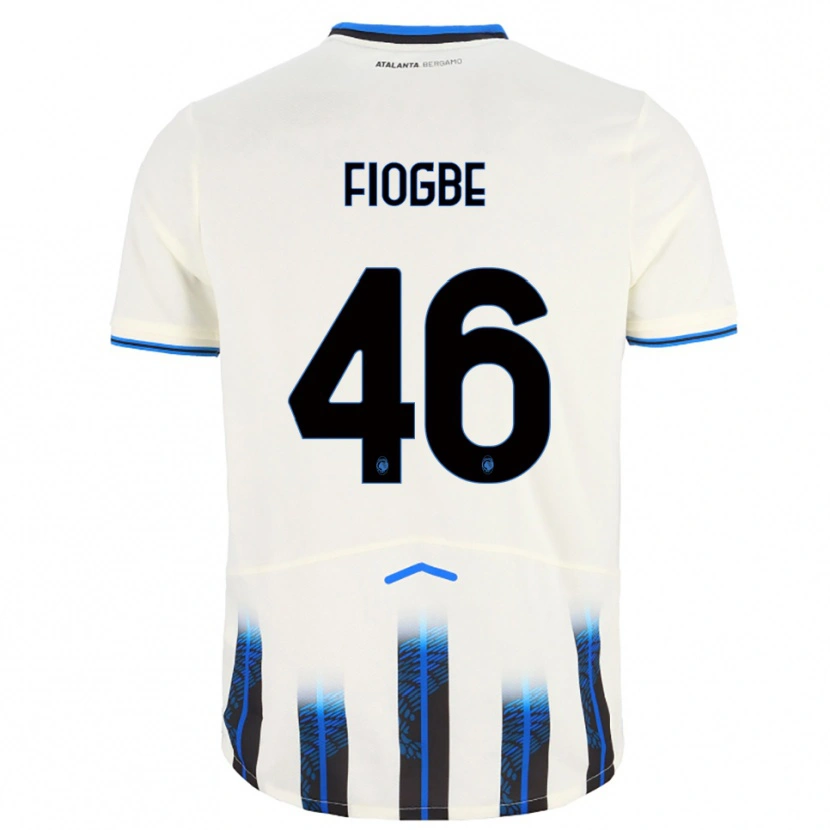 Danxen Kvinnor Candas Fiogbe #46 Vit Blå Bortatröja Matchtröjor 2025/26 Tröjor T-Tröja