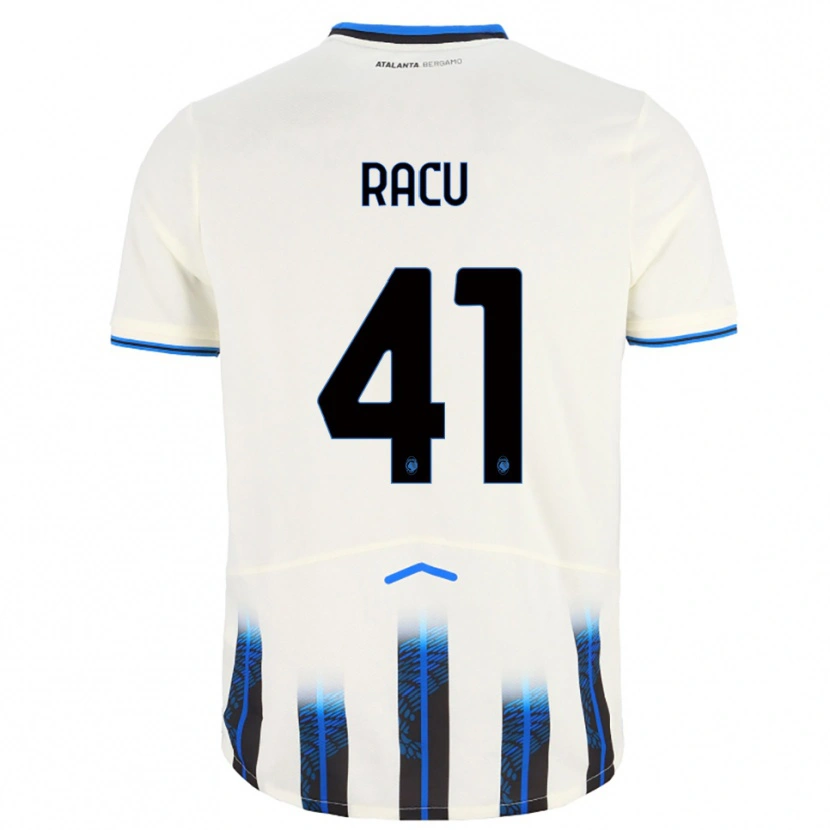 Danxen Kvinnor Andrei Racu #41 Vit Blå Bortatröja Matchtröjor 2025/26 Tröjor T-Tröja