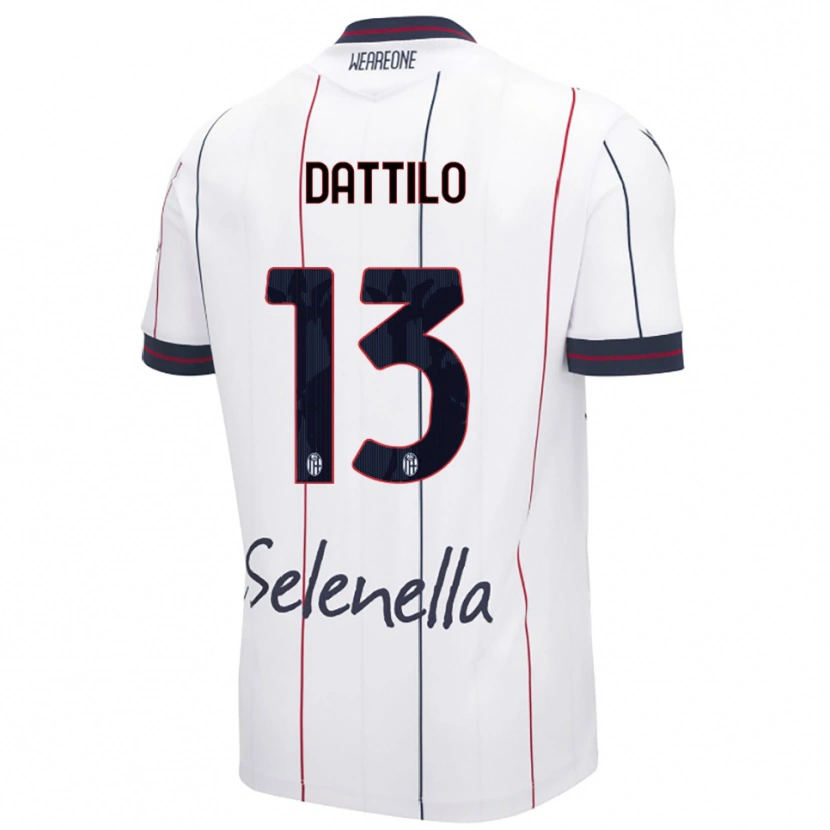 Danxen Kvinnor Gabriel Dattilo #13 Vit Kungsblå Bortatröja Matchtröjor 2025/26 Tröjor T-Tröja