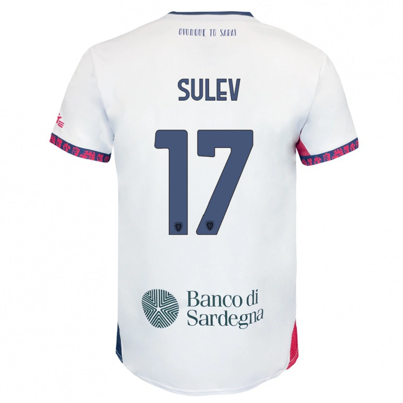 Danxen Kvinnor Ivan Sulev #17 Vit Marinblå Röd Bortatröja Matchtröjor 2025/26 Tröjor T-Tröja