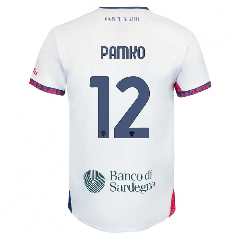 Danxen Kvinnor Dmytro Panko #12 Vit Marinblå Röd Bortatröja Matchtröjor 2025/26 Tröjor T-Tröja