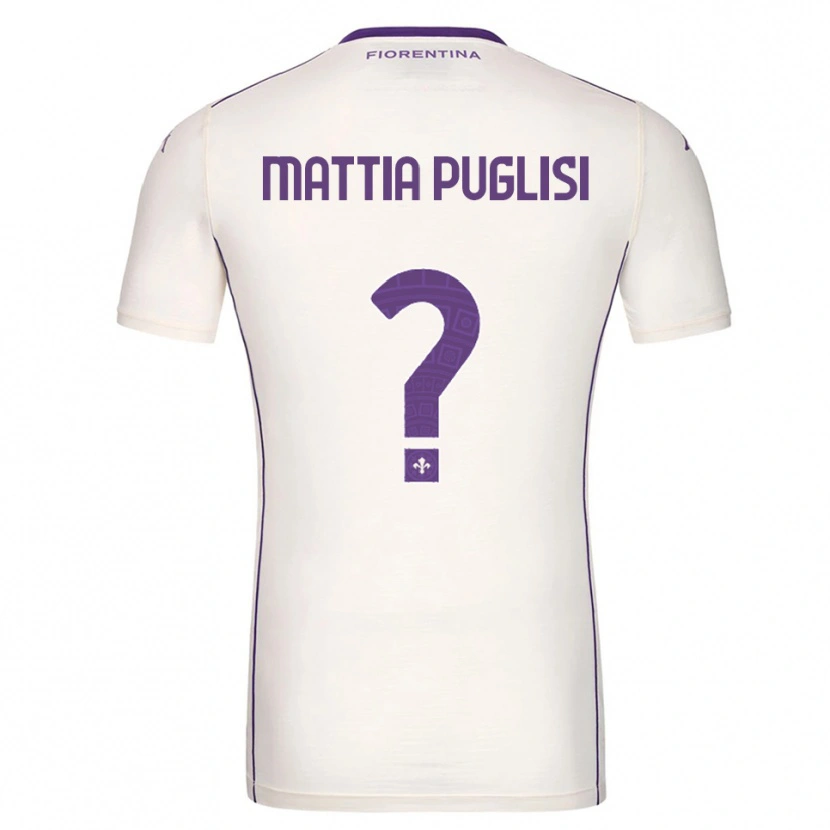 Danxen Kvinnor Luca Mattia Puglisi #0 Vit Lila Röd Bortatröja Matchtröjor 2025/26 Tröjor T-Tröja