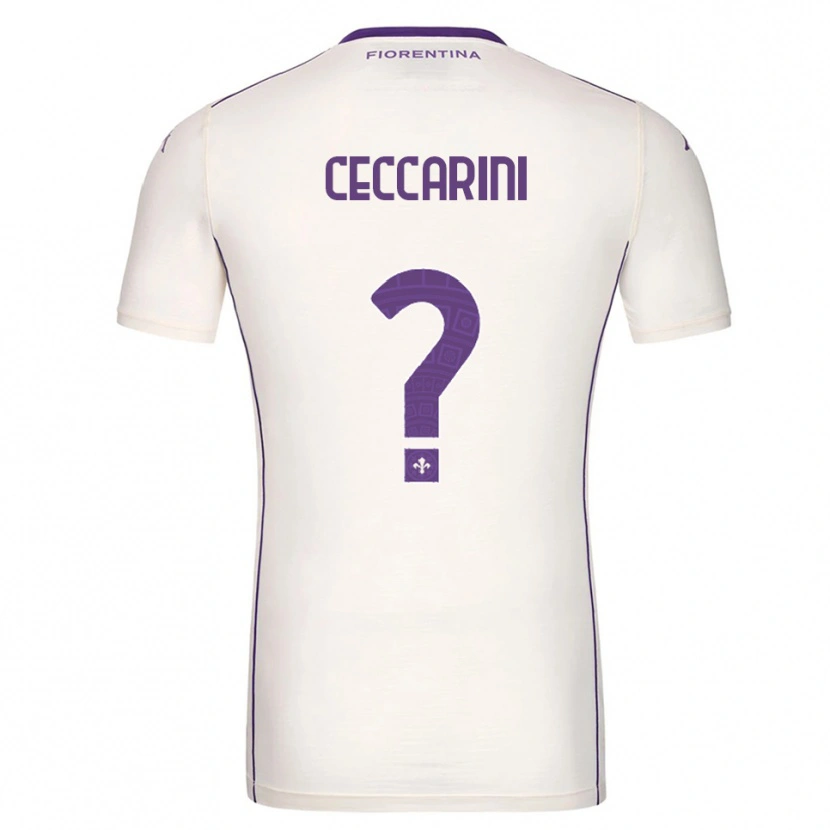 Danxen Kvinnor Mattia Ceccarini #0 Vit Lila Röd Bortatröja Matchtröjor 2025/26 Tröjor T-Tröja