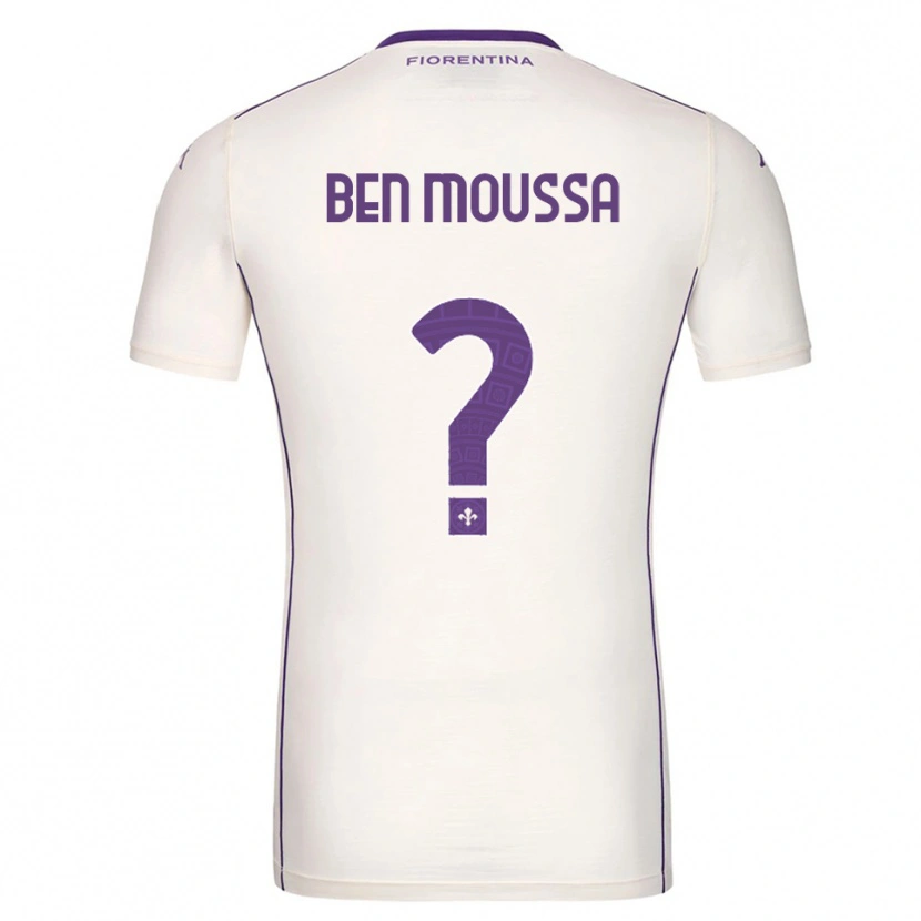 Danxen Kvinnor Mehdi Ben Moussa #0 Vit Lila Röd Bortatröja Matchtröjor 2025/26 Tröjor T-Tröja